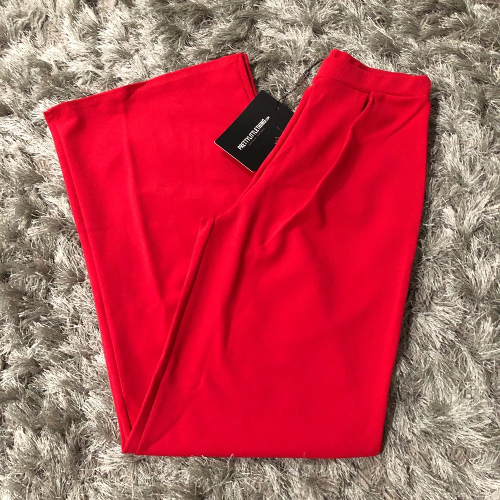 PLT Petite High Waisted Wide Leg Pants